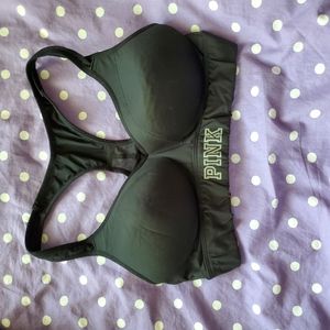 PINK Black Padded Sports Bra